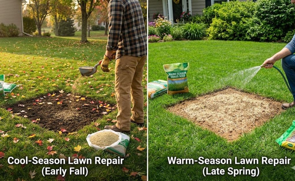 Best Time to Repair Bare Spots in Your Lawn